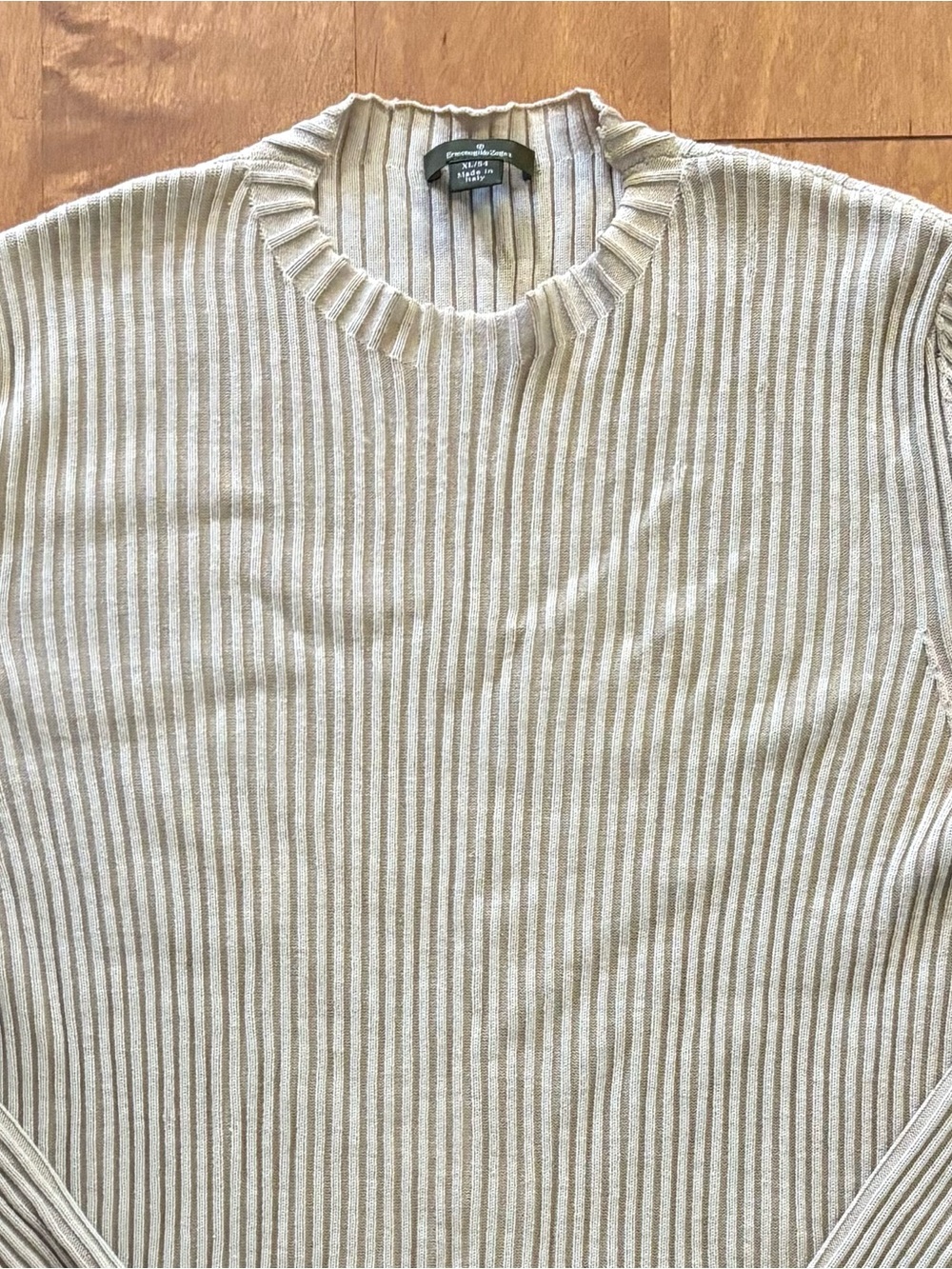 VTG Ermenegildo Zegna Ribbed Knit Sweater XL 54